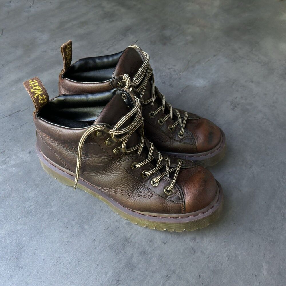 Dr. Martens 8287 Dark Brown Leather Boots Mens Size 11 Hike Grunge Boot AirWair